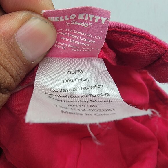 Hello Kitty Pink Kids Hat Cap Sanrio Casual Outdoors Walking Going Out - Picture 5 of 9